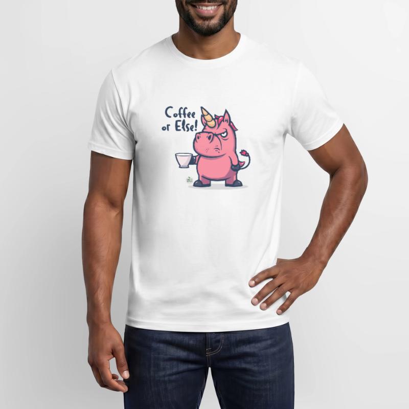 Kaffee hin oder her! Männer T-Shirt
