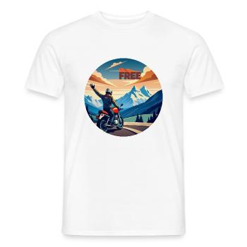 spread free - Männer T-Shirt - Weiß - Vorne - AI Model Male 178 dark (178cm)