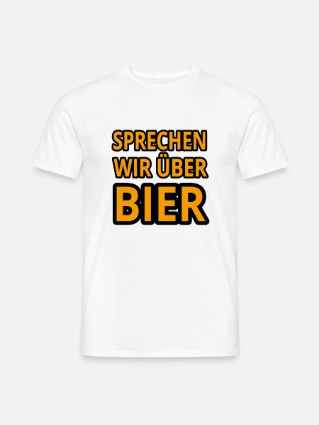 Bier - Männer T-Shirt - Weiß