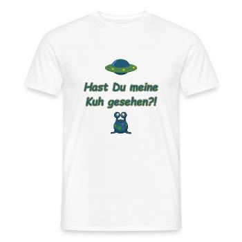 J’ai vu ma vache - T-shirt homme - blanc - Devant - AI Model Male 178 dark (178cm)