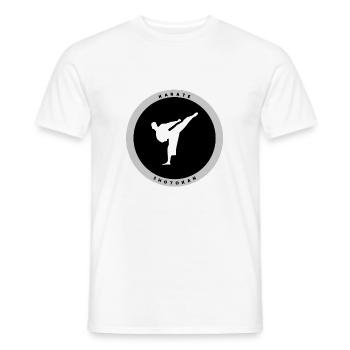 Shotokan Karaté - T-shirt homme - blanc - Devant - AI Model Male 178 dark (178cm)