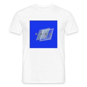 Karo-Liebe: Ein Muster für alle Fälle! - Männer T-Shirt - Weiß - Vorne - AI Model Male 178 dark (178cm)