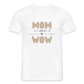 Mama Design / Muttertag - Männer T-Shirt - Weiß - Vorne - AI Model Male 178 dark (178cm)