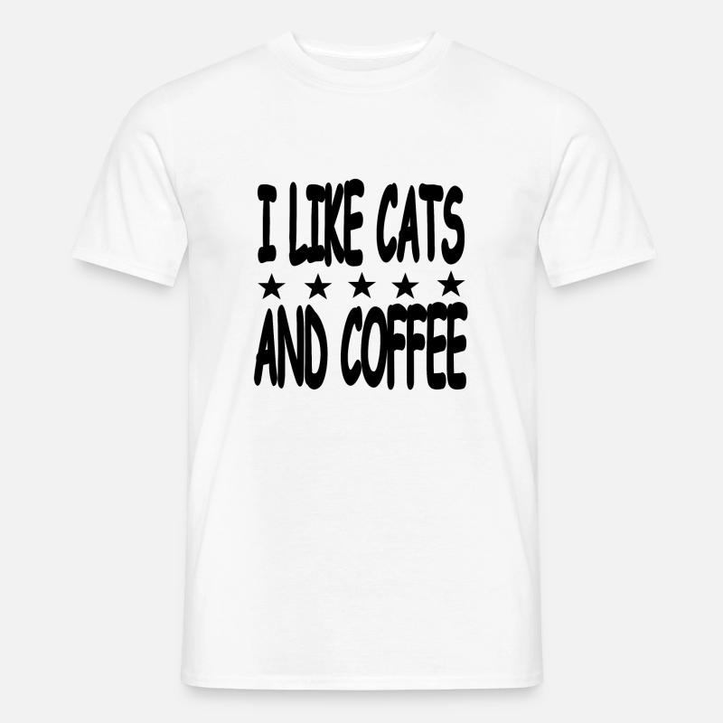 Katzen - Männer T-Shirt - Weiß