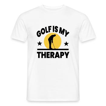 Golf - Männer T-Shirt - Weiß - Vorne - AI Model Male 178 dark (178cm)