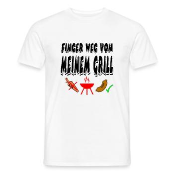 Grillen - Männer T-Shirt - Weiß - Vorne - AI Model Male 178 dark (178cm)