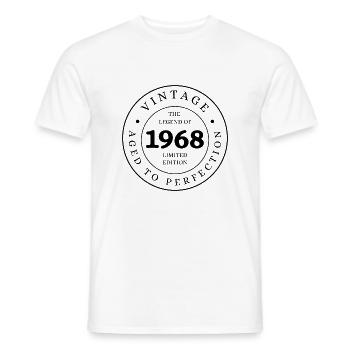 The legend of 1968 limited edition - T-shirt homme - blanc - Devant - AI Model Male 178 dark (178cm)