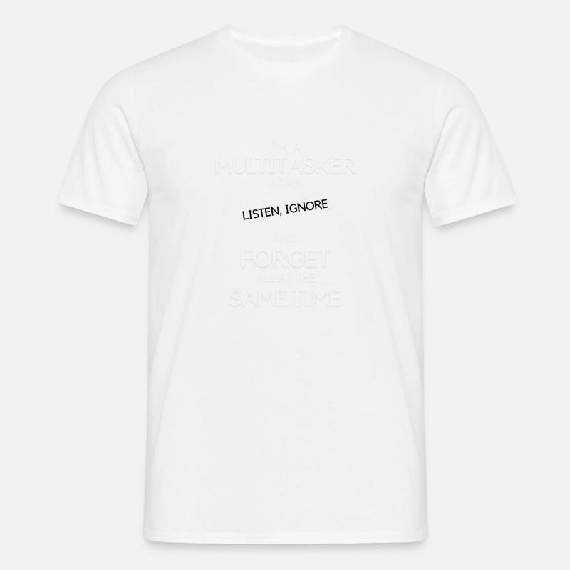 Multitasking Multitasker - Männer T-Shirt - Weiß