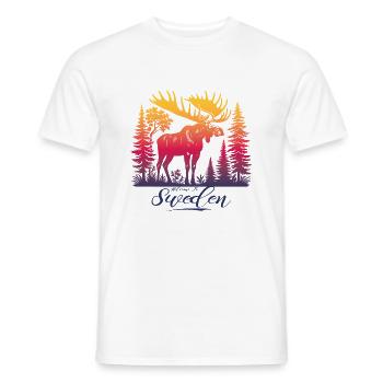 Suède Suède Viking Nordique Scandinavie Solstice d’été - T-shirt homme - blanc - Devant - AI Model Male 178 dark (178cm)