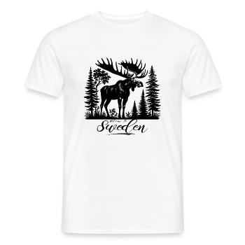 Suède Suède Viking Nordique Scandinavie Solstice d’été - T-shirt homme - blanc - Devant - AI Model Male 178 dark (178cm)