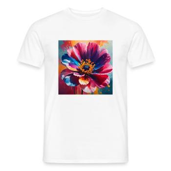 Blume - Männer T-Shirt - Weiß - Vorne - AI Model Male 178 dark (178cm)