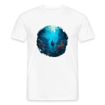 Tauchen ist nicht nur ein Hobby - Männer T-Shirt - Weiß - Vorne - AI Model Male 178 dark (178cm)