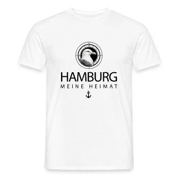 Hamburg Heimat Möwen - Männer T-Shirt - Weiß - Vorne - AI Model Male 178 dark (178cm)