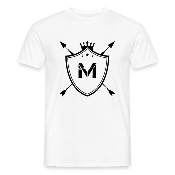 Armoiries M - T-shirt homme - blanc - Devant - AI Model Male 178 dark (178cm)