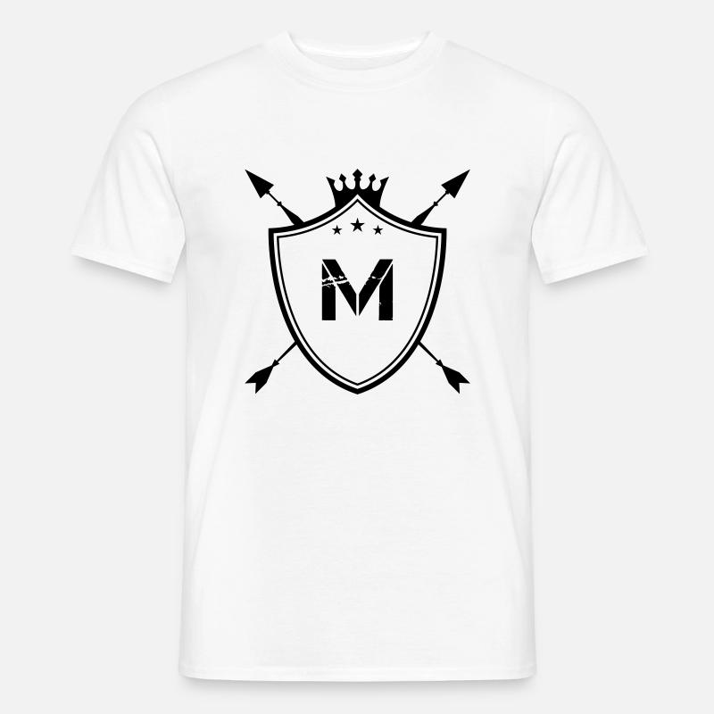 wappen m - Männer T-Shirt - Weiß