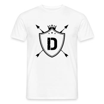 Armoiries D - T-shirt homme - blanc - Devant - AI Model Male 178 dark (178cm)