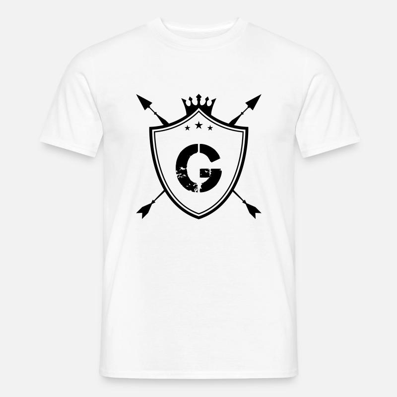 wappen g - Männer T-Shirt - Weiß