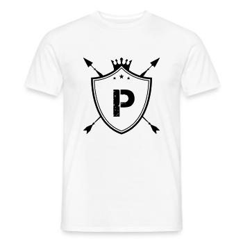 Armoiries P - T-shirt homme - blanc - Devant - AI Model Male 178 dark (178cm)