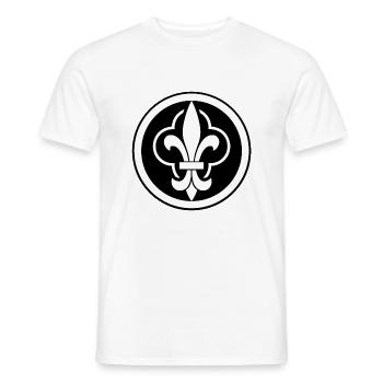 Restauration national - Monarchie - T-shirt homme - blanc - Devant - AI Model Male 178 dark (178cm)