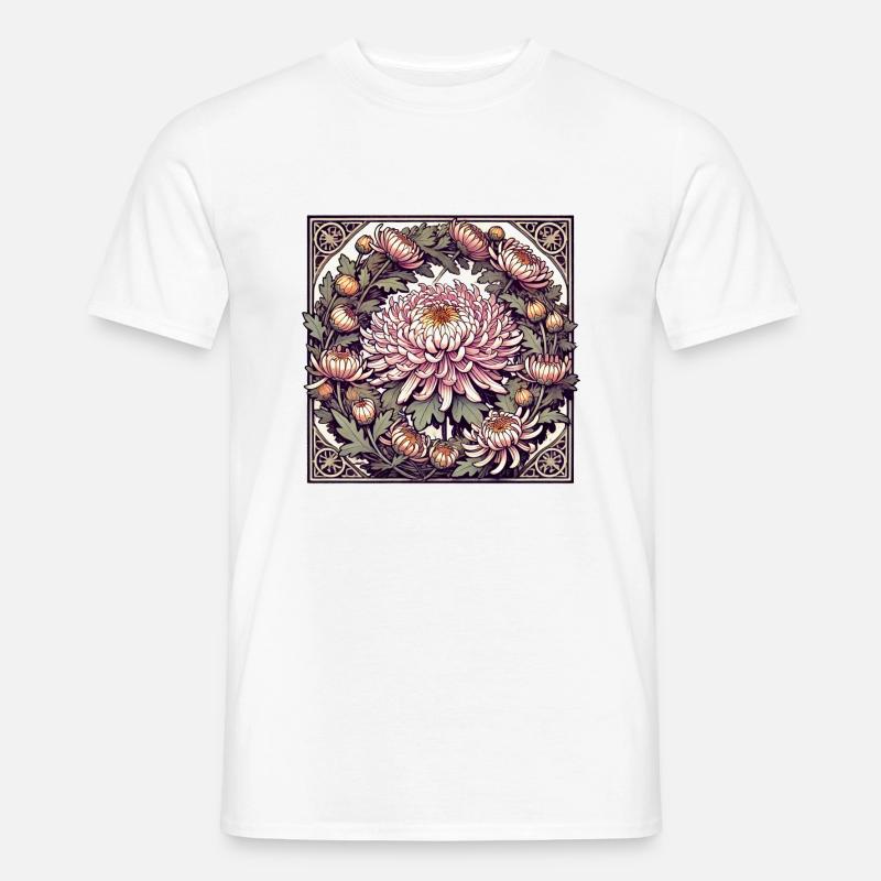 Blumen - Männer T-Shirt - Weiß