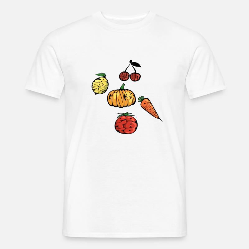 5 Obst und Gemüse - Graff - Männer T-Shirt - Weiß