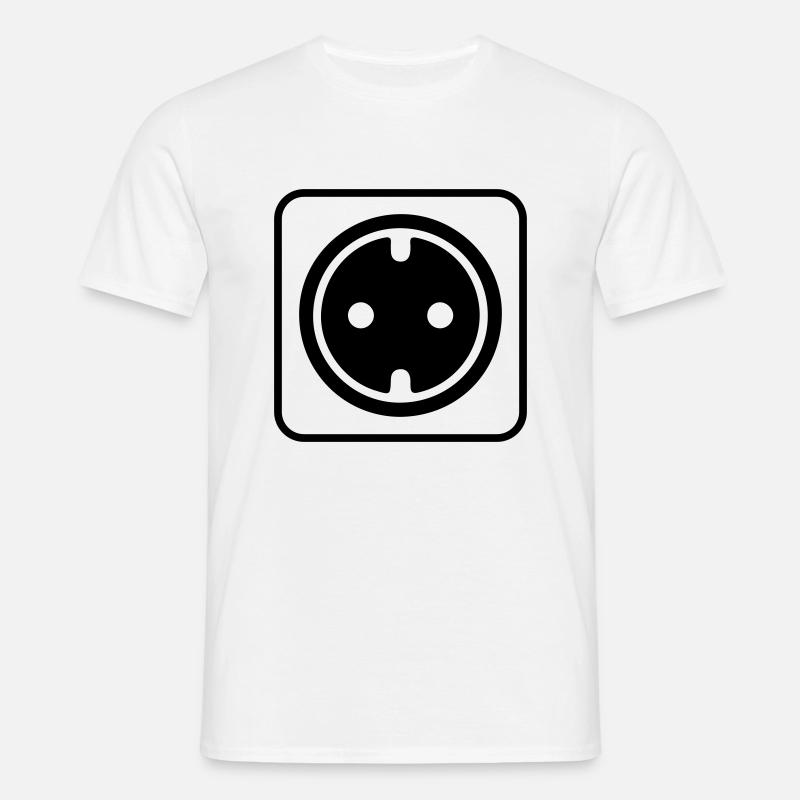 Socket icon - Men's T-Shirt - white