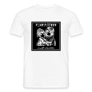 anime - Männer T-Shirt - Weiß - Vorne - AI Model Male 178 dark (178cm)