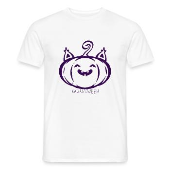 Kawaiioween - T-shirt homme - blanc - Devant - AI Model Male 178 dark (178cm)