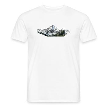 Mountain Line - Männer T-Shirt - Weiß - Vorne - AI Model Male 178 dark (178cm)