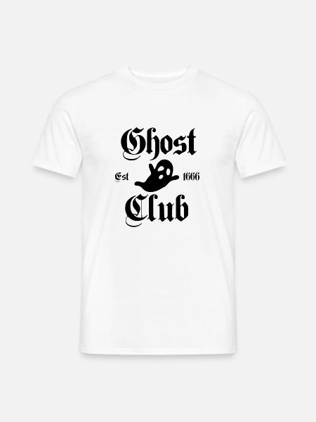 Ghost Club Est 1666 - Männer T-Shirt - Weiß