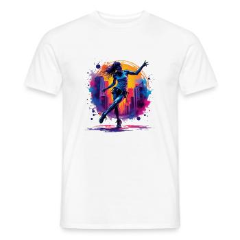 femme hip hop - T-shirt homme - blanc - Devant - AI Model Male 178 dark (178cm)