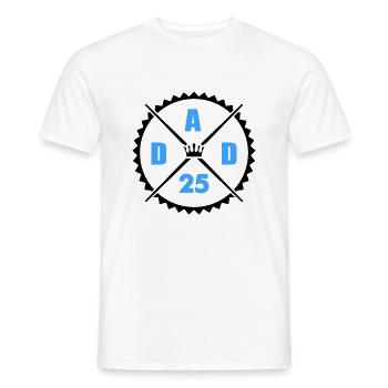 Dad 25 - Männer T-Shirt - Weiß - Vorne - AI Model Male 178 dark (178cm)