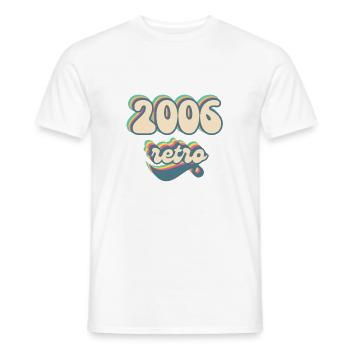 2006 retro idée cadeau - T-shirt homme - blanc - Devant - AI Model Male 178 dark (178cm)