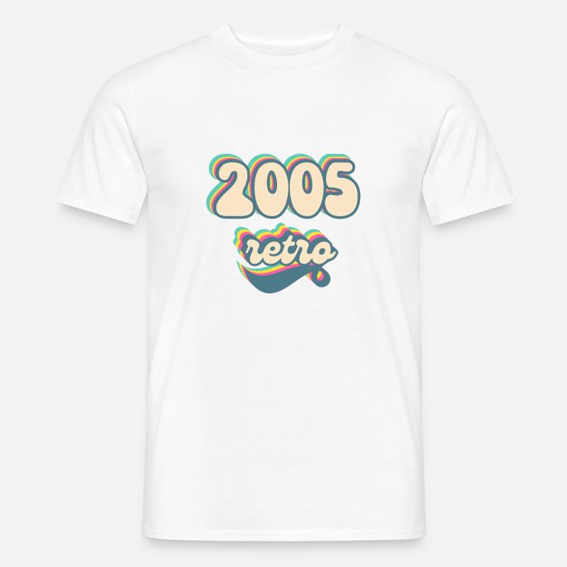 2005 Retro Geschenkidee - Männer T-Shirt - Weiß