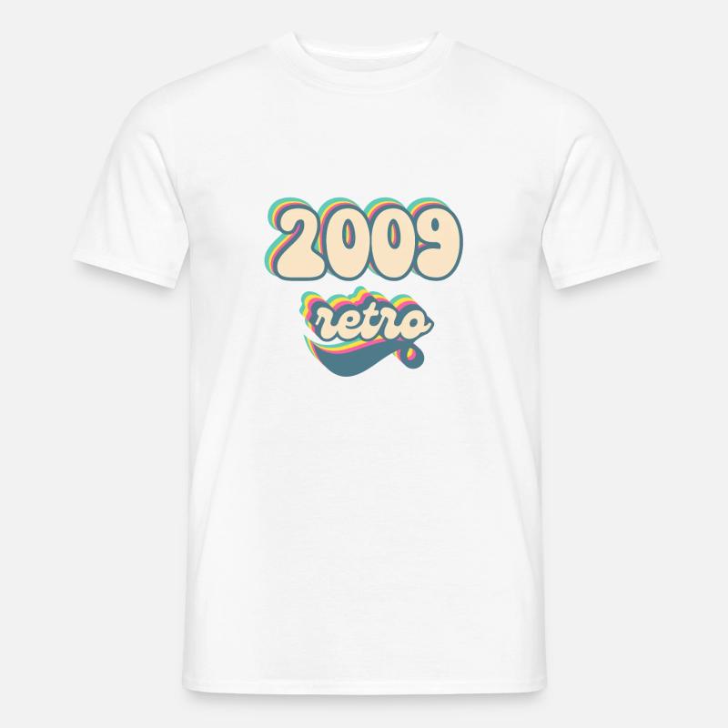 2009 Retro Geschenkidee - Männer T-Shirt - Weiß