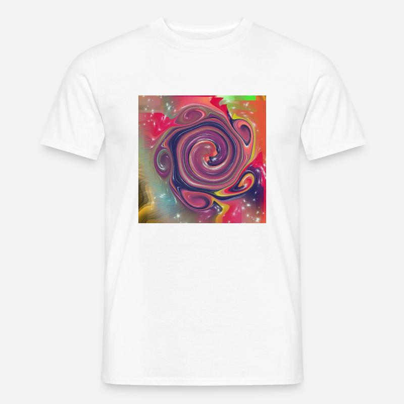 Abstract patterns with different colors - Men's T-Shirt - white