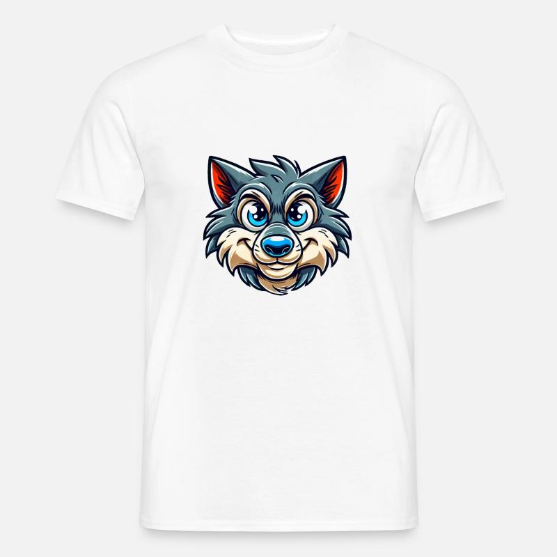 Wolf Comic - Men’s T-shirt - white