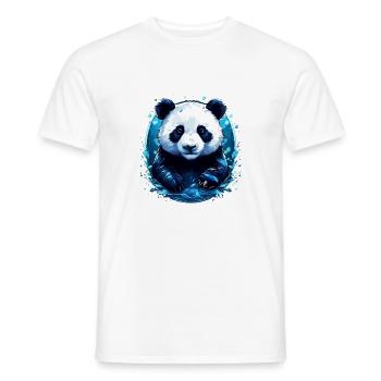 Panda im Wasser - Männer T-Shirt - Weiß - Vorne - AI Model Male 178 dark (178cm)