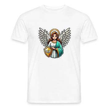 engel frau - Männer T-Shirt - Weiß - Vorne - AI Model Male 178 dark (178cm)