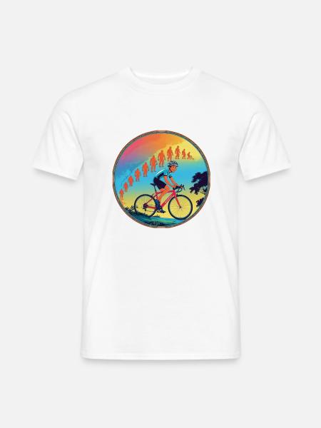 Evolution von Fahrrad fahren - Männer T-Shirt - Weiß