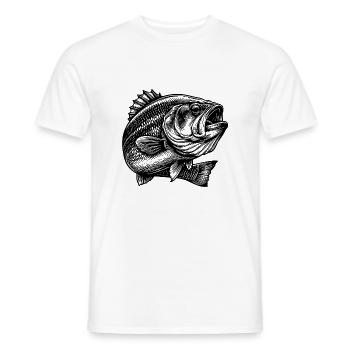 Bass Fishing - Männer T-Shirt - Weiß - Vorne - AI Model Male 178 dark (178cm)