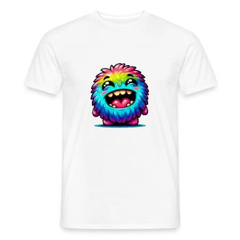 Little cute monster - Men's T-Shirt - white - Front - AI Model Male 178 dark (178cm)