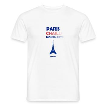 Paris, Frankreich - Männer T-Shirt - Weiß - Vorne - AI Model Male 178 dark (178cm)