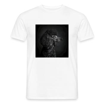 Black Animals - Black Poodle - Männer T-Shirt - Weiß - Vorne - AI Model Male 178 dark (178cm)