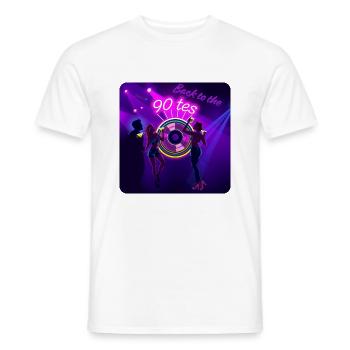 Back to the 90's - Männer T-Shirt - Weiß - Vorne - AI Model Male 178 dark (178cm)