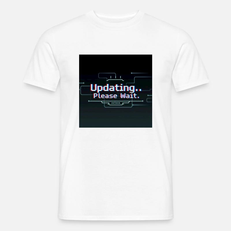 Glitch Update Loading Screen - Men's T-Shirt - white