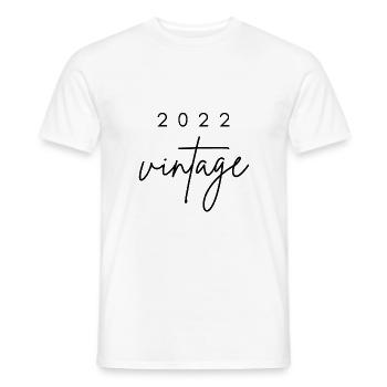 Jahrgang 2022 Geburtstag - Männer T-Shirt - Weiß - Vorne - AI Model Male 178 dark (178cm)