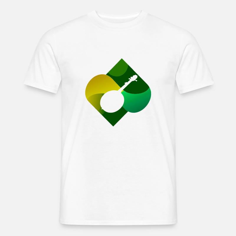 Banjo Dixie Proll - Männer T-Shirt - Weiß