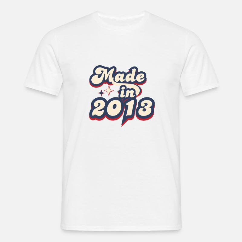 Made in 2013 retro - Men's T-Shirt - white