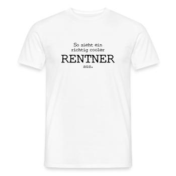 So sieht ein richtig cooler Rentner aus. - Männer T-Shirt - Weiß - Vorne - AI Model Male 178 dark (178cm)